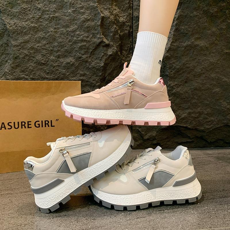 Autumn New Sports Shoes Breathable Women's Rubber Autumn Low-top Soft-soled Sports Shoes Running Shoes