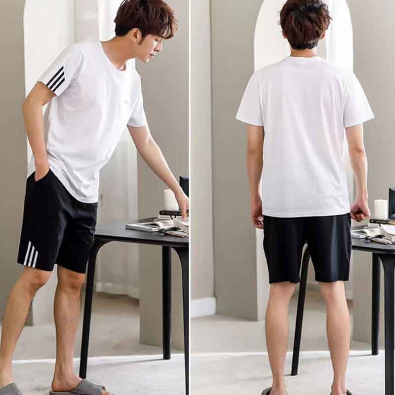 Două seturi de top și pantaloni Set Trening pentru bărbați Sportwear Set Casual Running Fitness Set din două piese