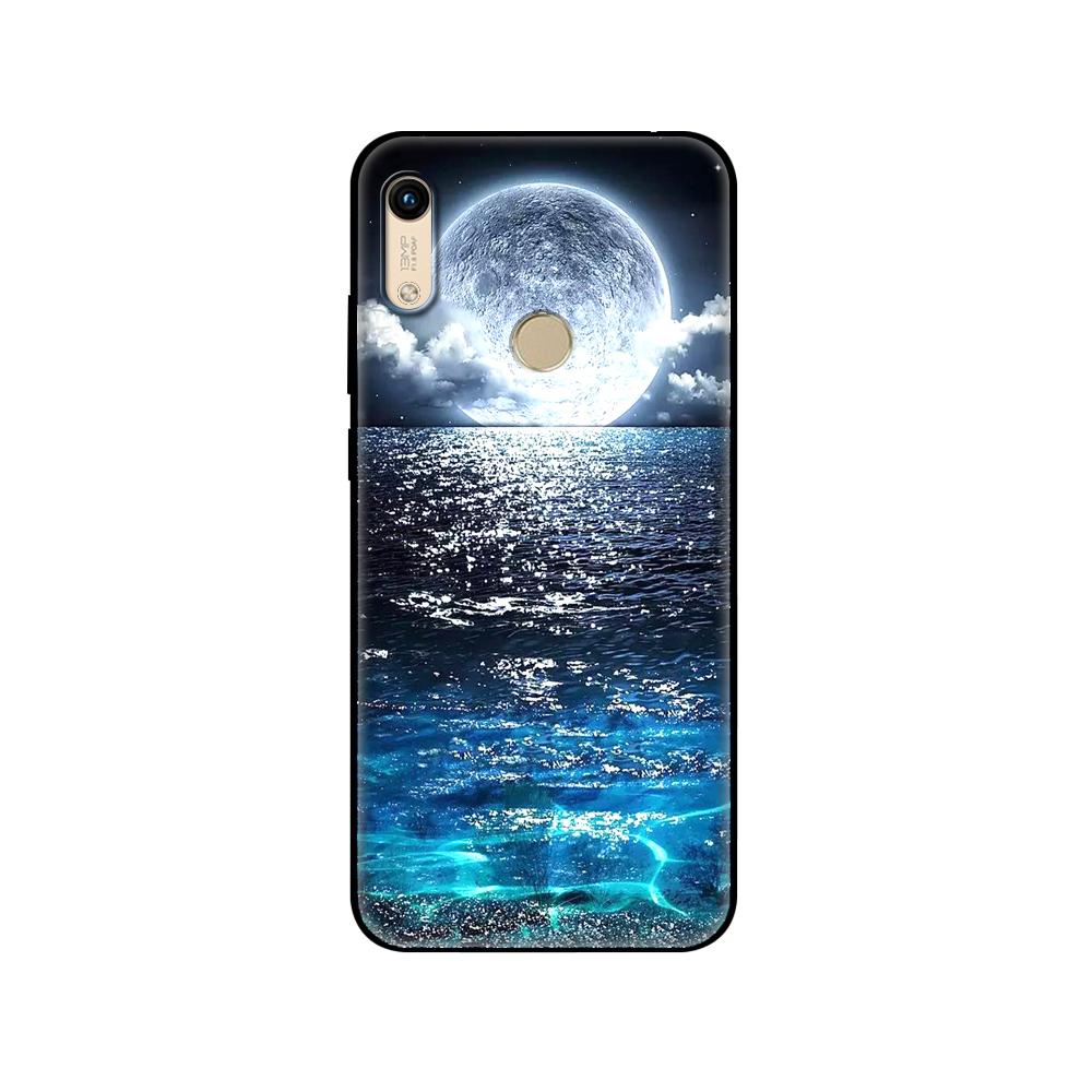 Black Tpu Case For Huawei Honor 8a Prime 8s Prime 9 Lite Honor 9A 9C 9X Premium 9x Pro 9S Sky Space Planet Moon Stars Design