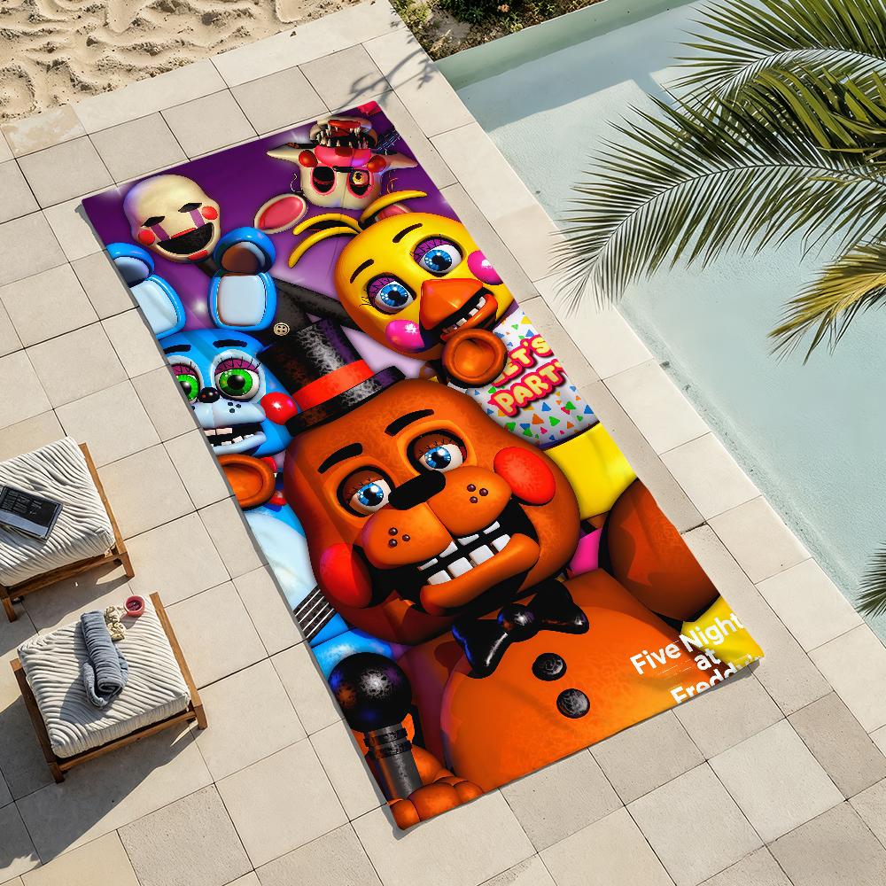 Game F-Five N-Nights at F-Freddys Towel Drying Bath Towel Applicable To Light Swimming Camping Yoga Beach Out