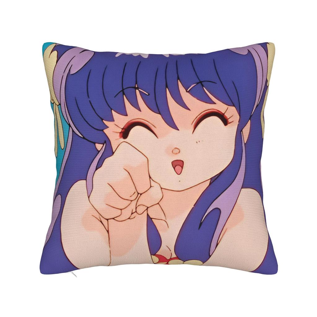 Pillow Cover Japanese Anime Shampoo Cute Girl  Vintage Pillow Case For Couch Sofa Bedroom Pillowcases