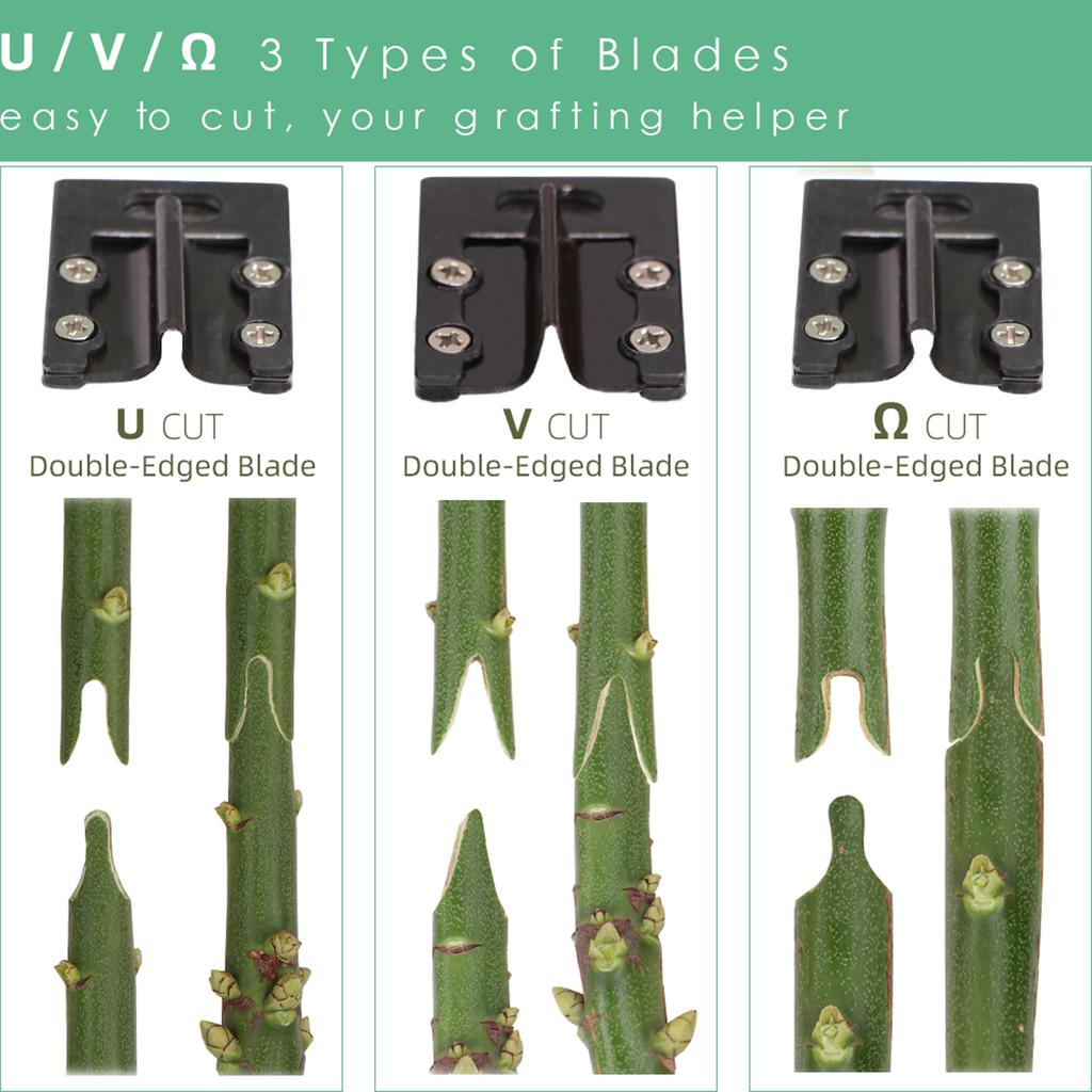 Garden Grafting Pruner Chopper Vaccination Cutting Tree Gardening Tools Plant Shears Gift 2 Blade Fruit Tree Pruning Shears 1Set