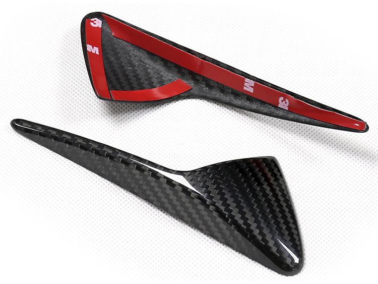 Dry Carbon Fiber Steering Wheel Sticker for Tesla Model 3/Y
