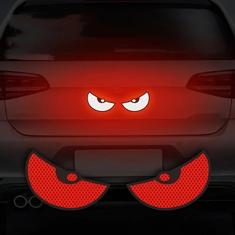 Motorcycle Reflective Car Stickers Improve Your Vehicle's Visibility and Safety with Devil Eye Stickers