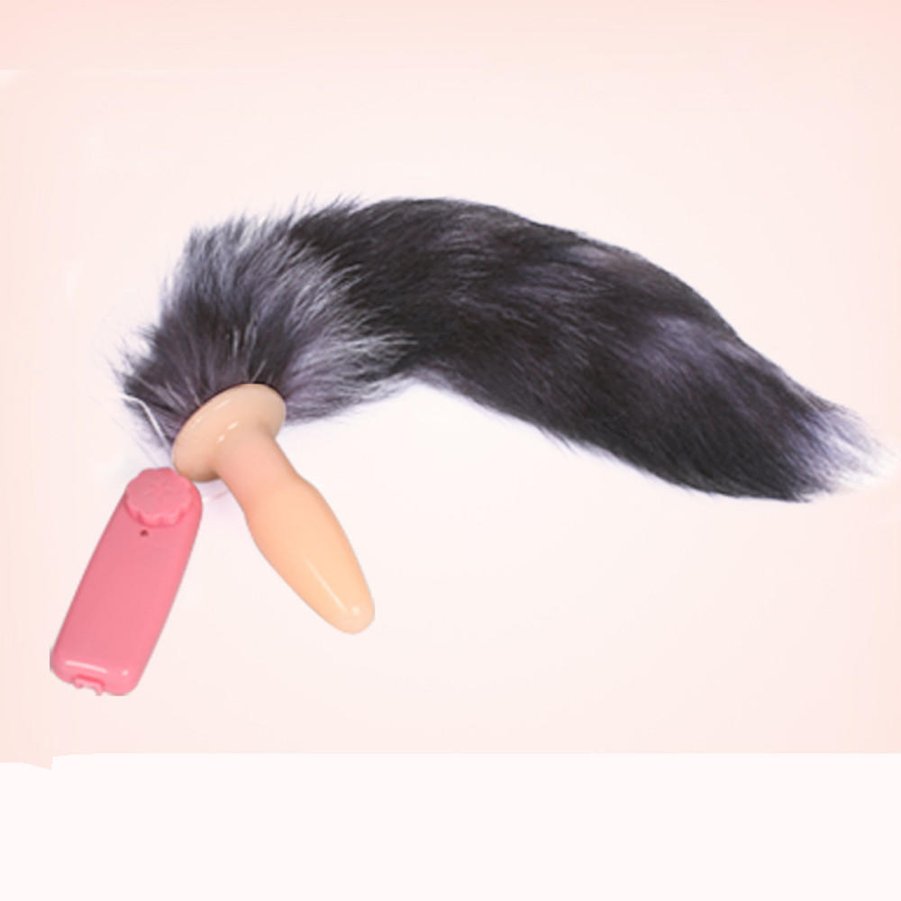 Electric Tail Vibrator Butt Plug Tail Bead Anal Plug Adult Toy For Women
