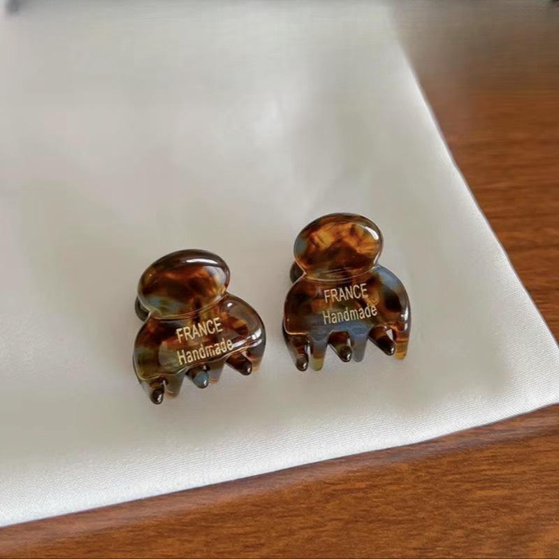 2 Pièces/Paire Mini 2cm Acétate Petites Pinces à Cheveux Épingles Latérales Acétate Crabs à Cheveux pour Filles Barrette Mignonne Clips Accessoires Cheveux Femmes