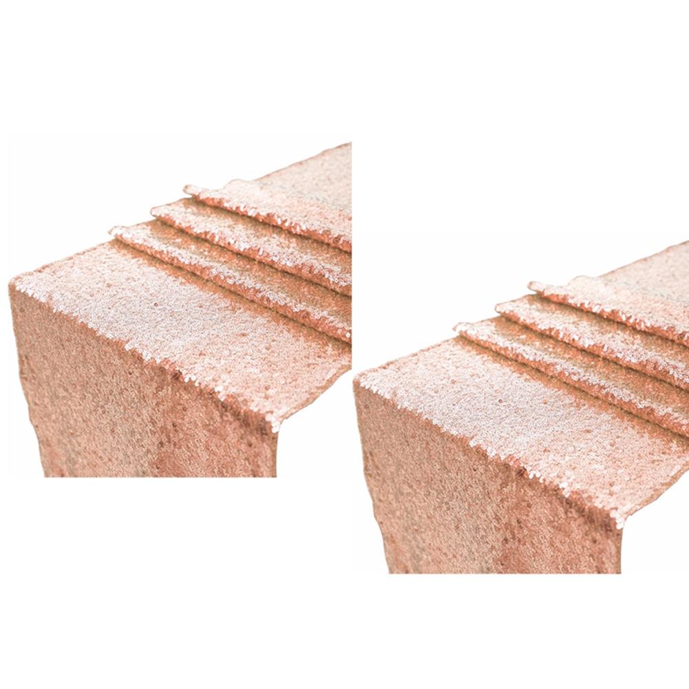 

Good-2PCS Sequin Table Runner Copper Glitter Runner For Birthday Party Supplies Wedding Bachelorette Holiday Celebration рожевий колір золота