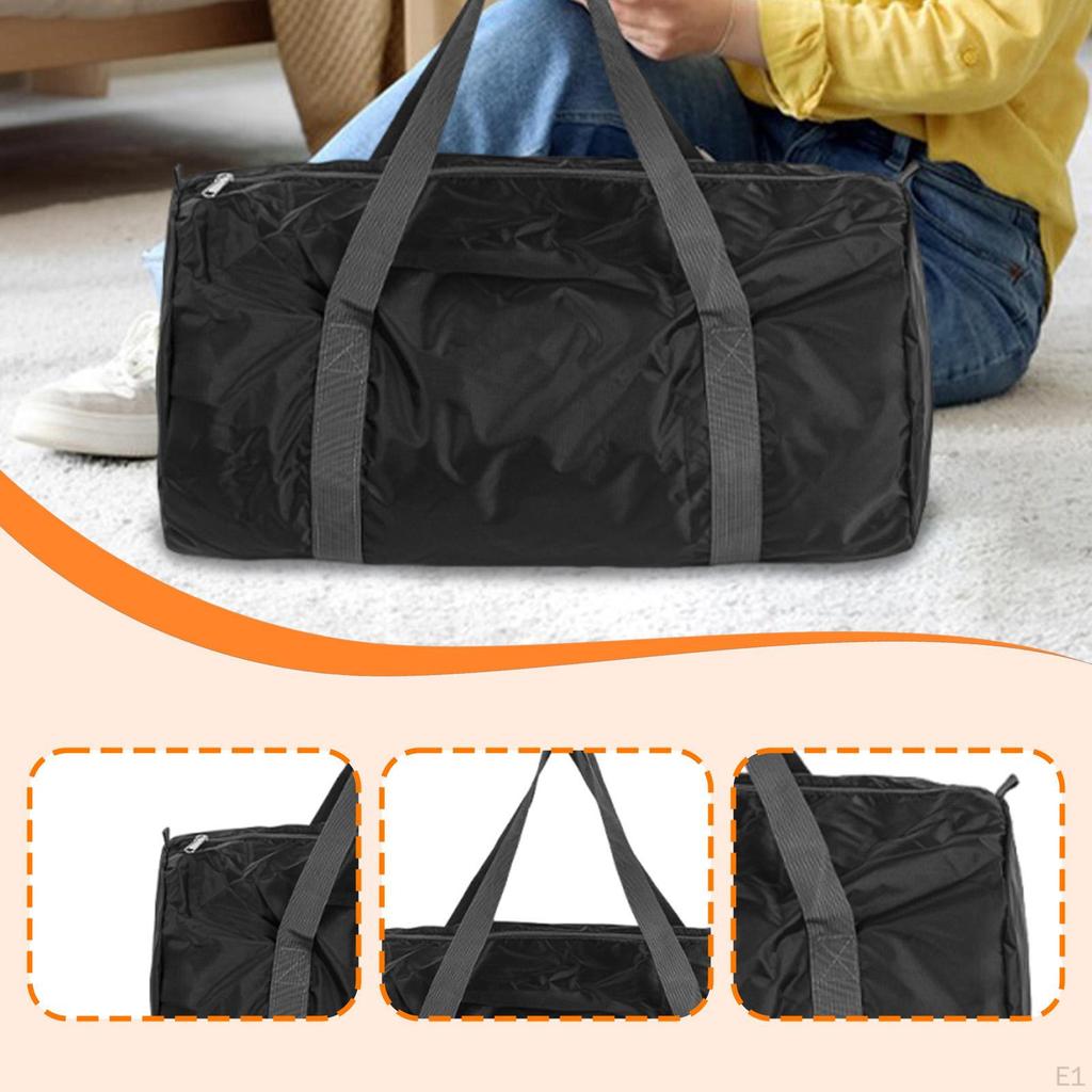 Foldable Gym Bag Fitness Handbag Multipurpose Storage Holder Tote Overnight for Training