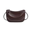Leather Handbag, Women's Fashion Dumpling Bag, Light Luxury Crossbody Bag, Casual Shoulder Bag