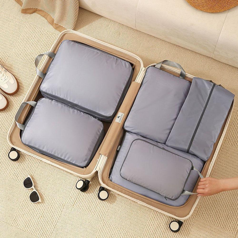 6Pcs/Set Large Capacity Travel Organizer Bags Dampproof Packing Cubes Set  Suitcase Packing