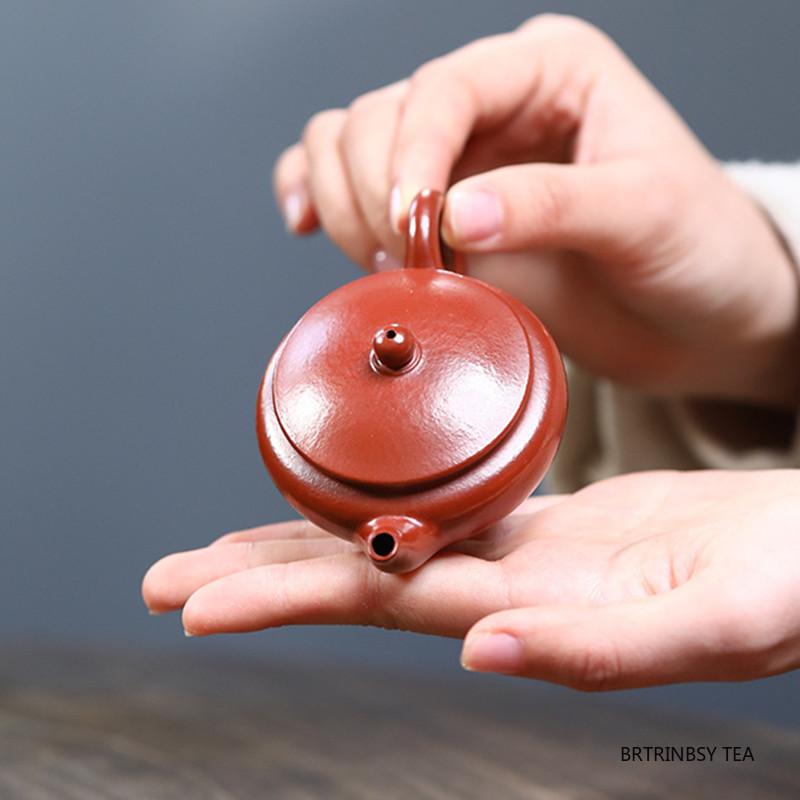 Traditional Yixing Purple Clay Teapot Handmade Beauty Tea Pot Household Small Capacity Kettle Chinese Raw Ore Zisha Tea Set 60ml