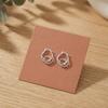 Simple Irregular Earrings Double Layer Personality Earrings Fashionable Hoop Earrings  Gift