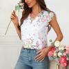 Women's Summer New Arrivals Resort Style Floral V-Neck Blouse