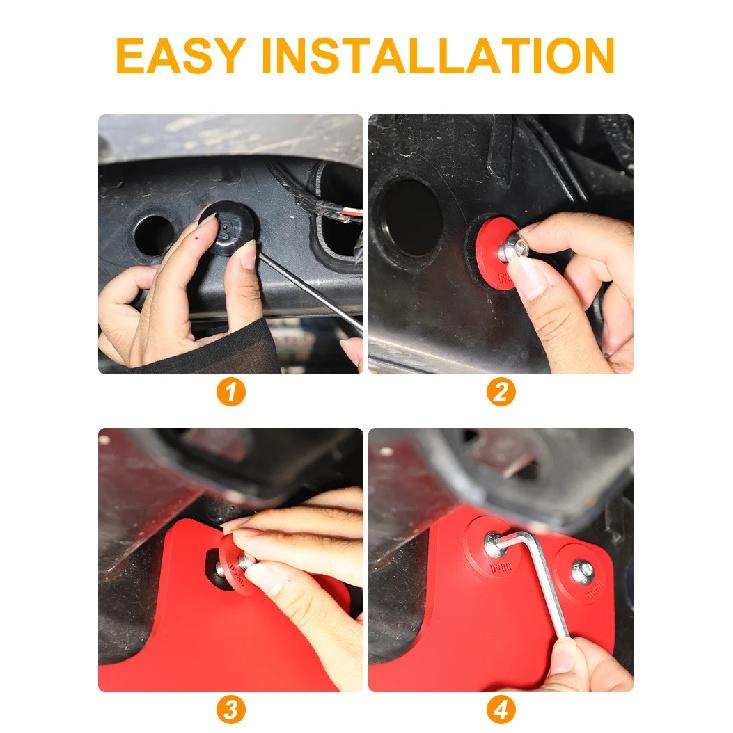 Car Rear Bumper Tow Hook Carbon Steel Rear Frame Side Trailer Hook Towing Bar Kit Car Accessory For Toyota Tacoma N400 2024-2026
