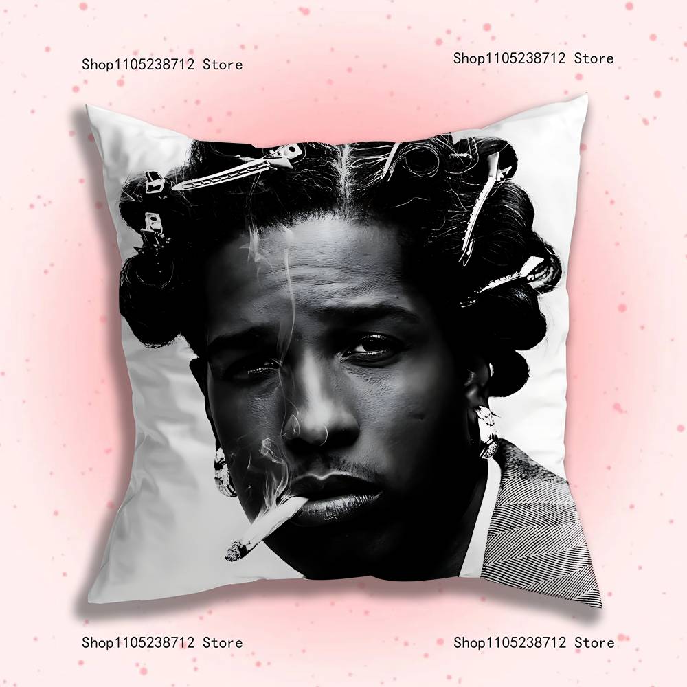 

A-Asap R-Rocky Наволочка Плюшевая Ткань Мягкая Наволочка Двусторонний Принт Чехол на Подушку для Дивана Плед 12x12Inch