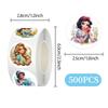 500pcs Roll Stickers Princess Cartoon Stickers Graffiti Sticker Decorate Phone Back Card Trunk Water Cup Cute Cat Stickers Gifts