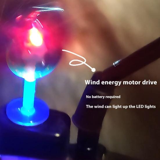 Windmills Model Car Decoration LED Center Console Decoration for Cars Motorcycles Colorful