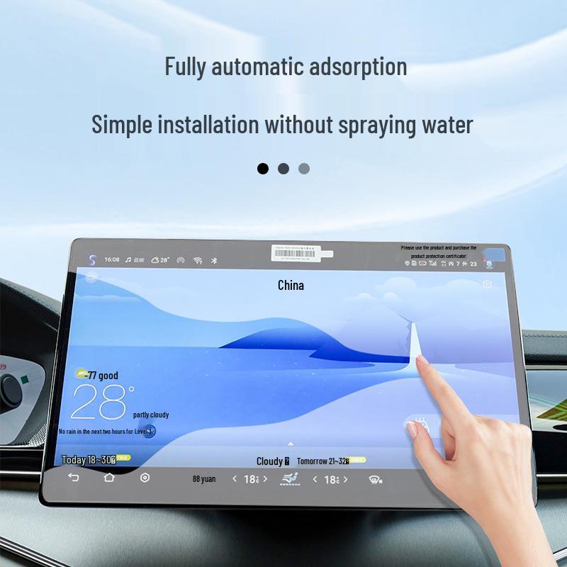 Fits 26 Huawei AITO M7 Models: Interior Protective Film, Central Control Sticker, Navigation Screen Tempered Film, Rear Air Conditioning Cover.