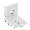 10pcs Aluminum Right Angle Corner Bracket L Shape 30*30*26mm(1.2*1.2*1.in) Inside Corner Brace L Shaped Fixed Brace Workbench