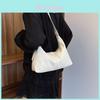 Trendy Street Style Large Capacity Pu Crossbody Bag Fashionable Minimalist Tote Handbag