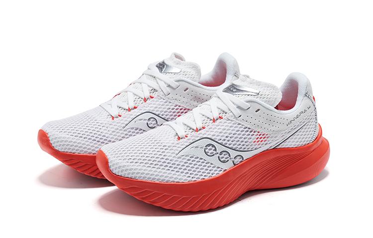 Women's Sneakers Saucony Kinvara 14 Comfortable Fabric Lightweight Low top Casual Running Shoes Women's White