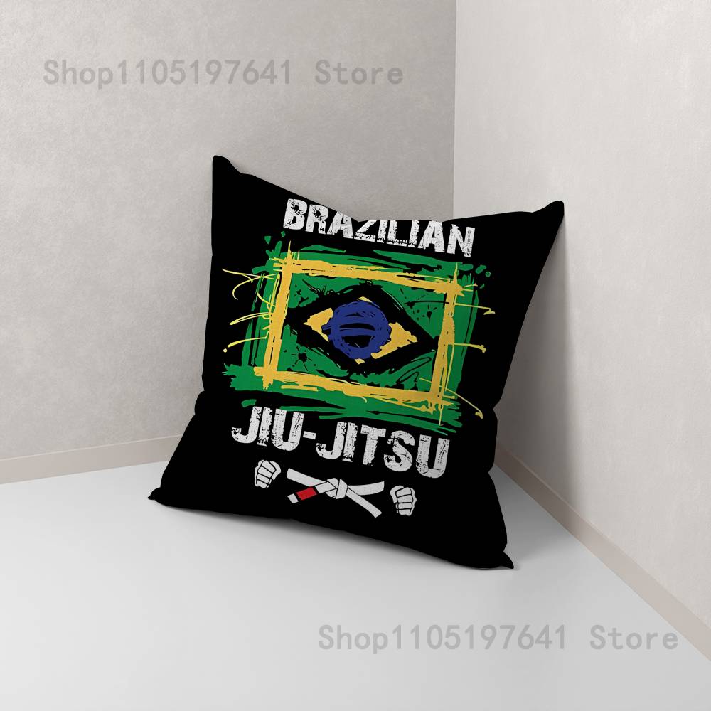 BJJ Brasiliansk Jiu Jitsu Kuddfodral Kudde Överdrag Heminredning Födelsedagspresent Kuddfodral