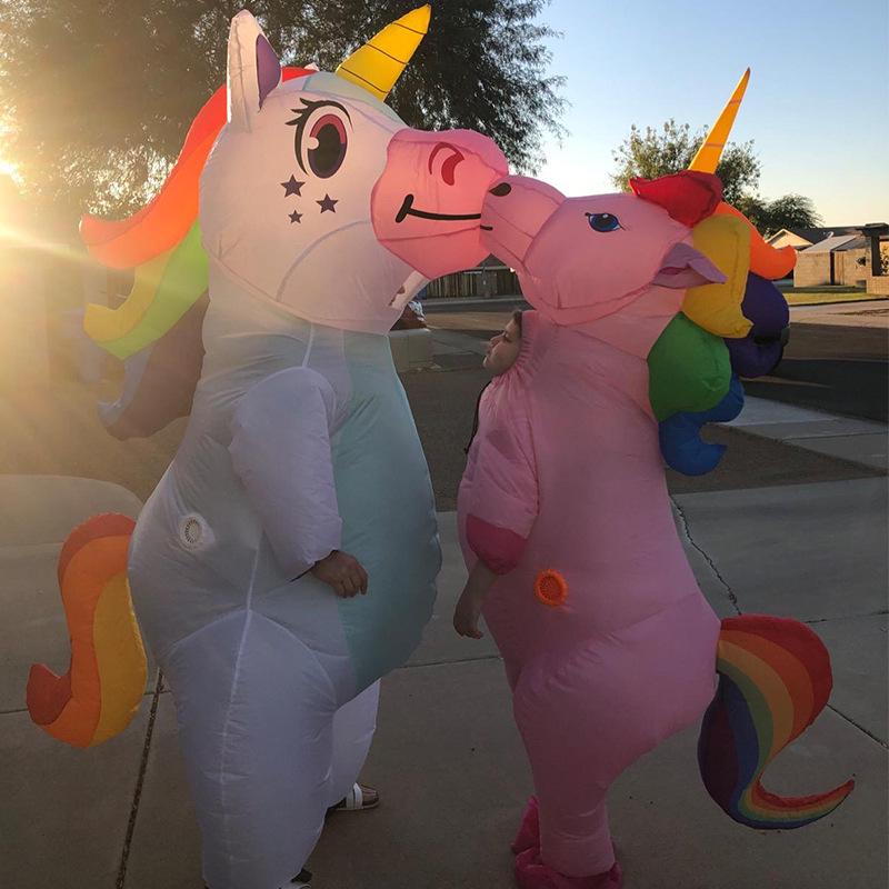 Unicorn Rainbow Inflatable Costume for Christmas & Halloween Parties