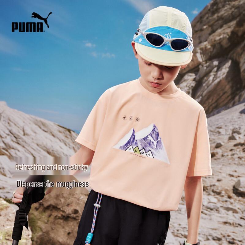 Летняя футболка с коротким рукавом PUMA для детей 2026 160cm
