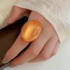 2026 Korean Simple Acrylic Rings Vintage Ring For Women Big Kpop Finger Ring Girls Wide Punk Resin Ring Fashion Jewelry