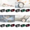 Design Led Electronic Clock With 24 Hour Display And Mirror Surface For Desk Decor