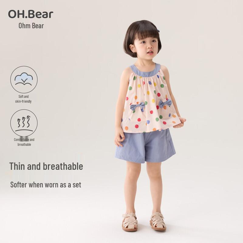 

Летний комплект для девочек Ohm Bear из чистого хлопка 130