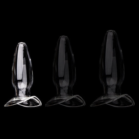 Glass Plug Open Glass S 9 X 3.5cm - ClearlyHorny - Day Plugs & Harnesses