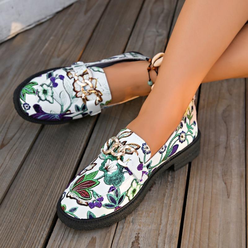 Fashion 2025 Brand Ladies Shoes Plus Size Women's High Heels Fashion Metal Decoration Casual New Printing Comfortable Light Heels Women