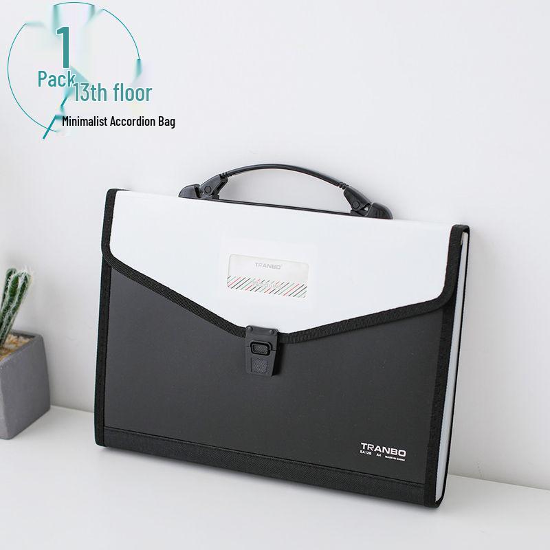 26-lagige Handheld-Akkordeon-Tasche für Highschool-Schüler - Großes Fassungsvermögen, mehrschichtige, klassifizierte Aktenmappe