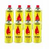 8X Plynová náplň do kempingového vařiče Hořák Plynová kartuše 400ml Tiross