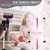 Floor Hair Dryer Stand 180 Degrees Adjustable Blow Dryer Holder Lazy Fixed Microphone Stand for Home or Daily Use