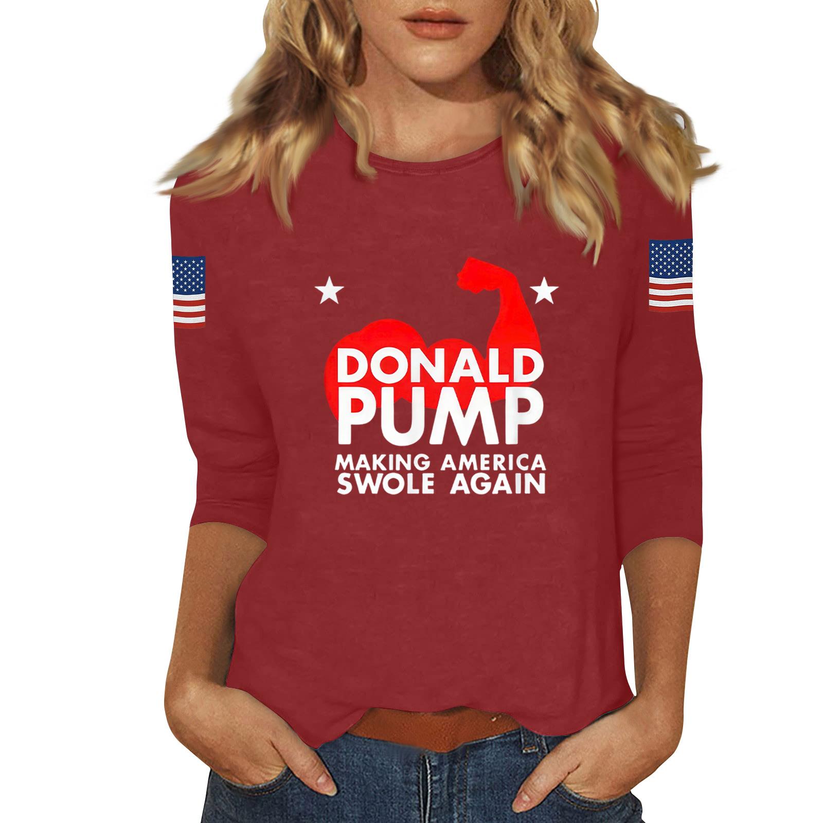 

Women s Casual Fashionable Sexy Comfortable Neck Three-Quarter Sleeve Top S