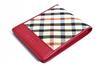 Daks HouseCheck Bifold Wallet, Red