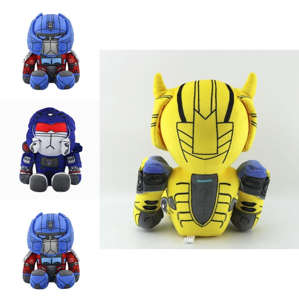 Cuddly Transformers Bumblebee Plush Toy Super Soft Stuffed Robot Gift For Children