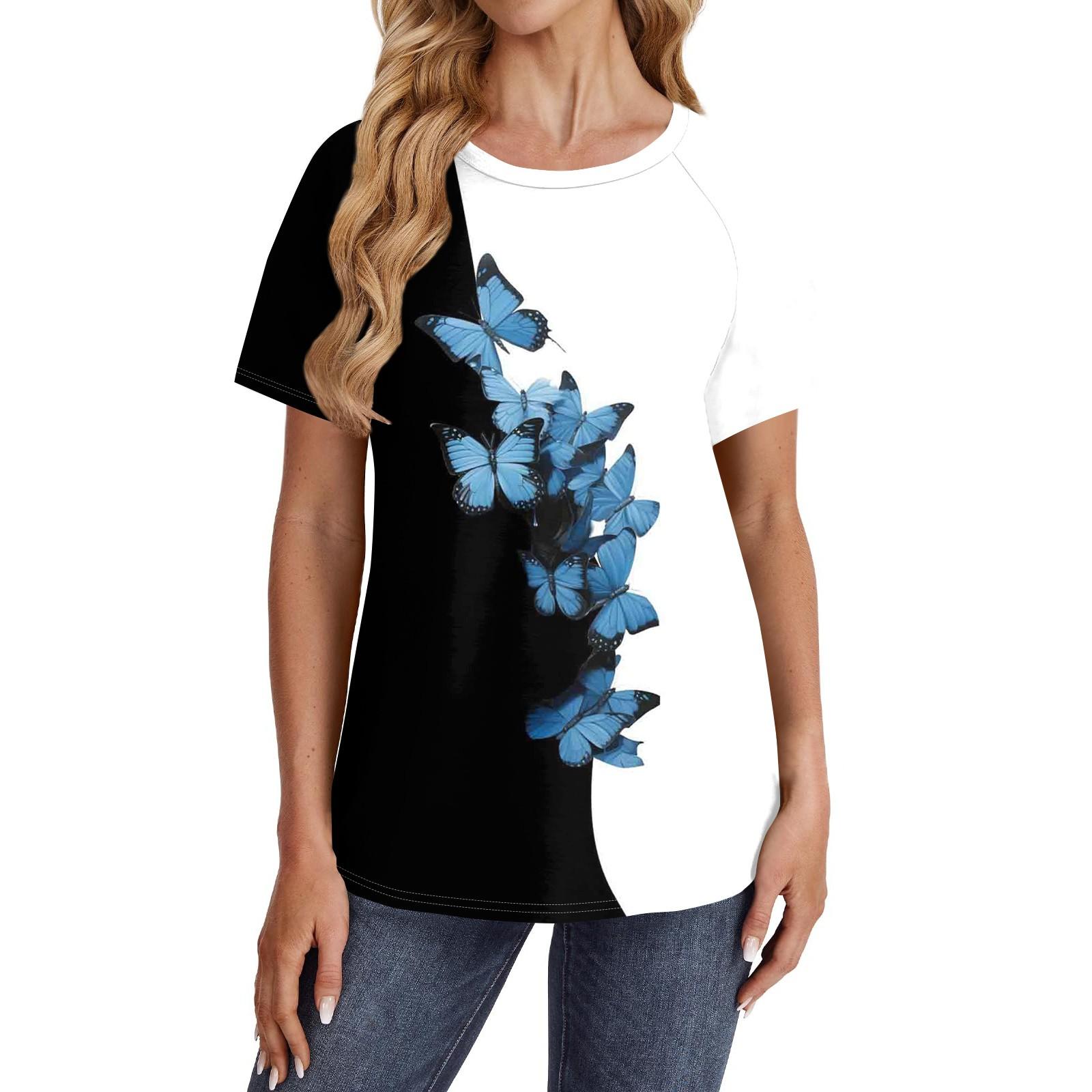 

Женские футболки с коротким рукавом, милые туники с круглым вырезом, топы, базовые футболки, блузки, свободный пуловер XL белый