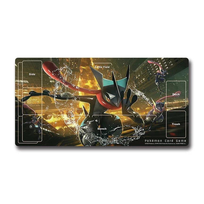 PTCG Adventure Card Pad Eevee Lillie Diy Rubber Action Toy Figures Anime Game Collection Battle Mat
