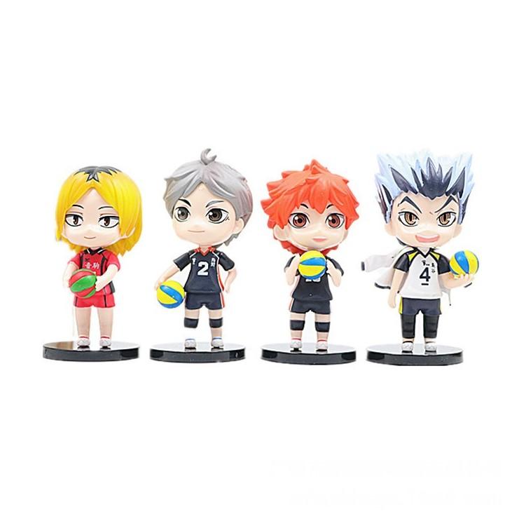 Set of Figurines Volleyball Kuroko Kuroko No Basuke Chibi Anime Children's Toys 8 Pcs 10 Cm