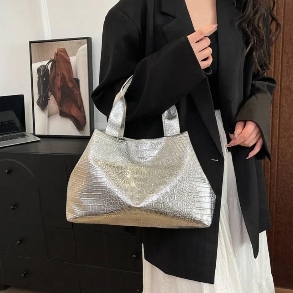 Silver Gold Black Women Hand Bags Luxury Commute Shoulder Bag New Female Tote Bag Lady/Girls