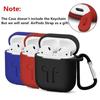 Shockproof Apple Airpods Case Cover Skin With Antilost Strap And Charging Compatibility