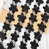 Korean Version Of Light Luxury Black Bead Flower Piece Hair Accessories Dress Children'S Clothing Mesh Embroidery Lace Accessories