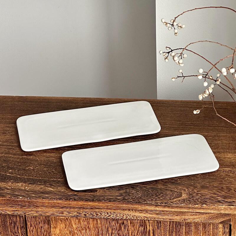 Baijuwolf Pure White Ceramic Dessert Plate