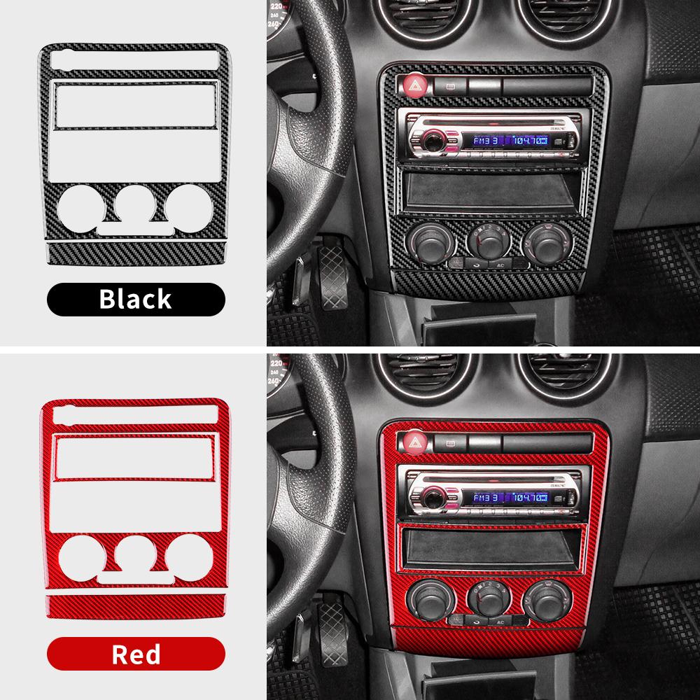 Real Soft Carbon Fiber Sticker For Seat Ibiza 6l 2003 2004 2005 2006 2007 2008 LHD RHD Car Central Control AC Panel Accessories