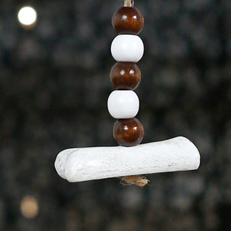 Gothics Skull WindChime Set of 2 Halloween Party Supplies Resin Iron Crafted Indoor Outdoor Decoration