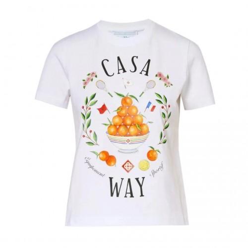 Casablanca Womens/Ladies Casa Way Printed Fitted T-Shirt