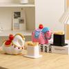 Cute Horse Toothpick Cylinder Creative Pony Toothpaste Box Home Tea Table Floss Box Cotton Swabs Storage Can Home Desktop Ornament
